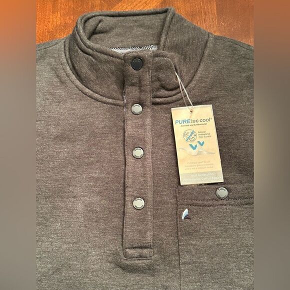 Tailor Vintage faux shearling neck button front jacket size M, NWT - Picture 6 of 9